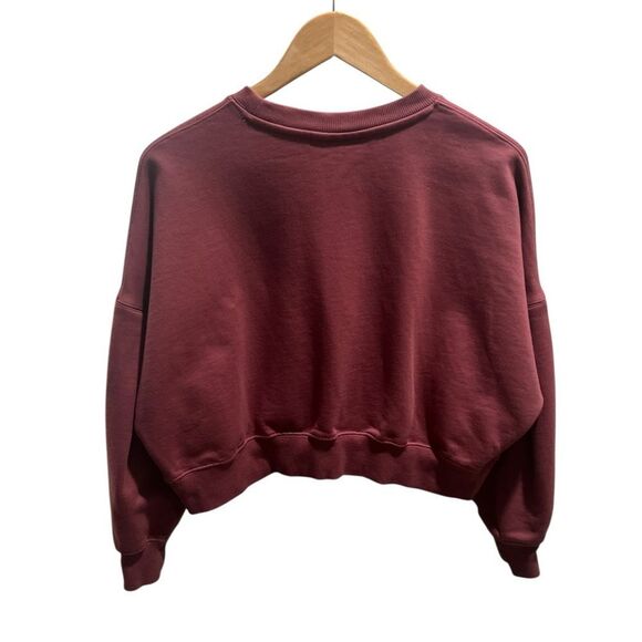 Burn Boot Camp Mauve Cropped Crewneck Sweatshirt, Size XS - Picture 4 of 4